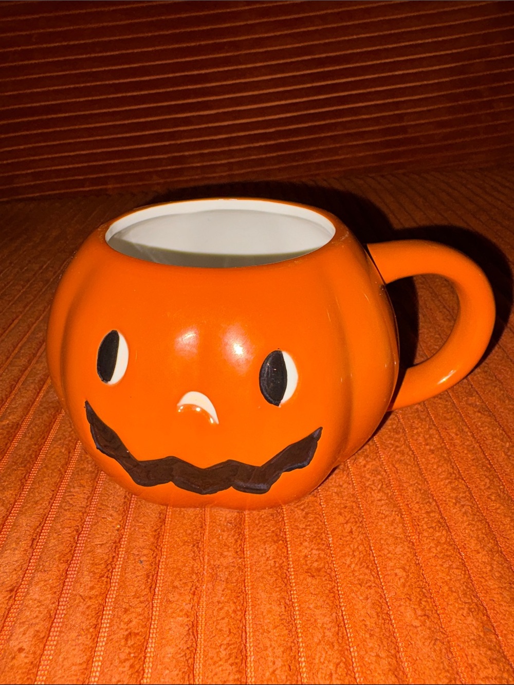 NWT HYDE & EEK pumpkin jack-o’-lantern Halloween mug